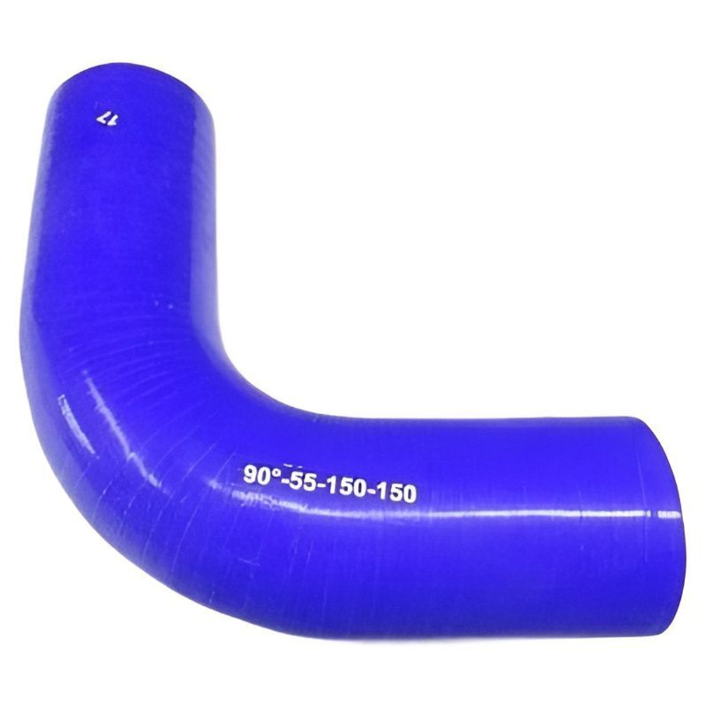 Патрубок Ф55 L150x150 угол 90