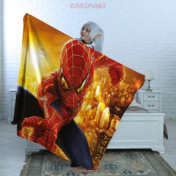 Плед Человек паук арт.114 (велсофт), 150х130 и 200х140 см