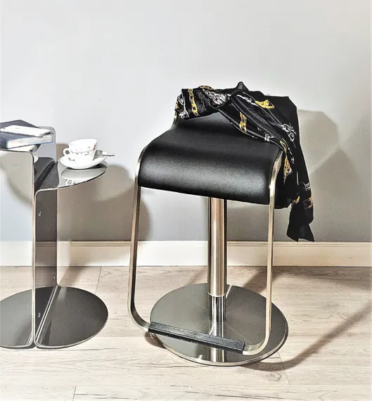 Регулируемый барный стул Lem, 52-78 см, черный