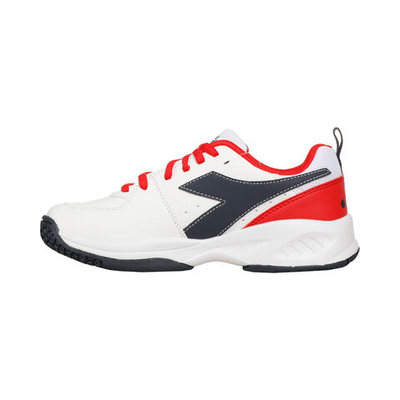 Детские теннисные кроссовки Diadora S. Challenge 5 SL AC All Court Shoe Kids - White, Red