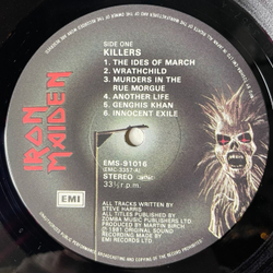 Винтажная виниловая пластинка LP Iron Maiden Killers (Japan 1981) (No Obi) Innocent Exile