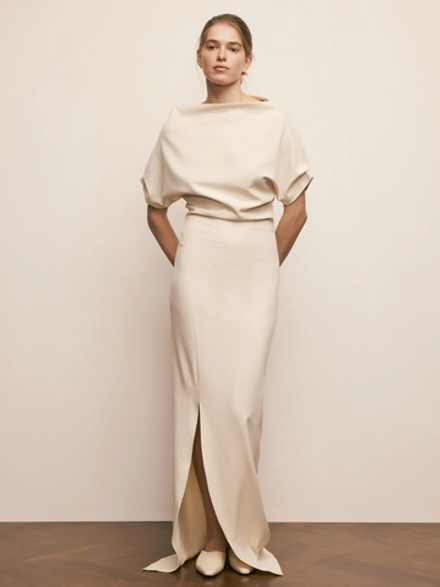 Платье «Moonlight Elegance» молочный