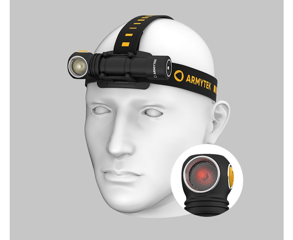 Фонарь Armytek Wizard C2 WR Magnet USB Бел.Теплый/красный