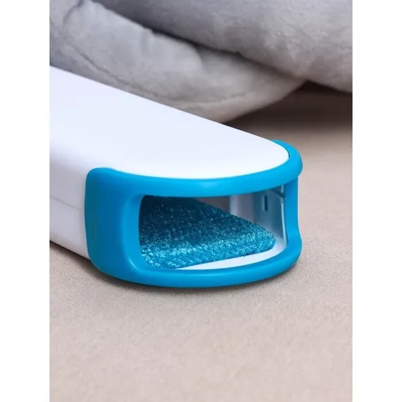 Щётка для удаления шерсти и волос с одежды и мебели с ручкой 33×7,5×5 см, цвет синий