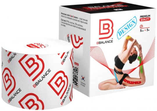 Кинезио тейп BBTape 5см*5м Лого