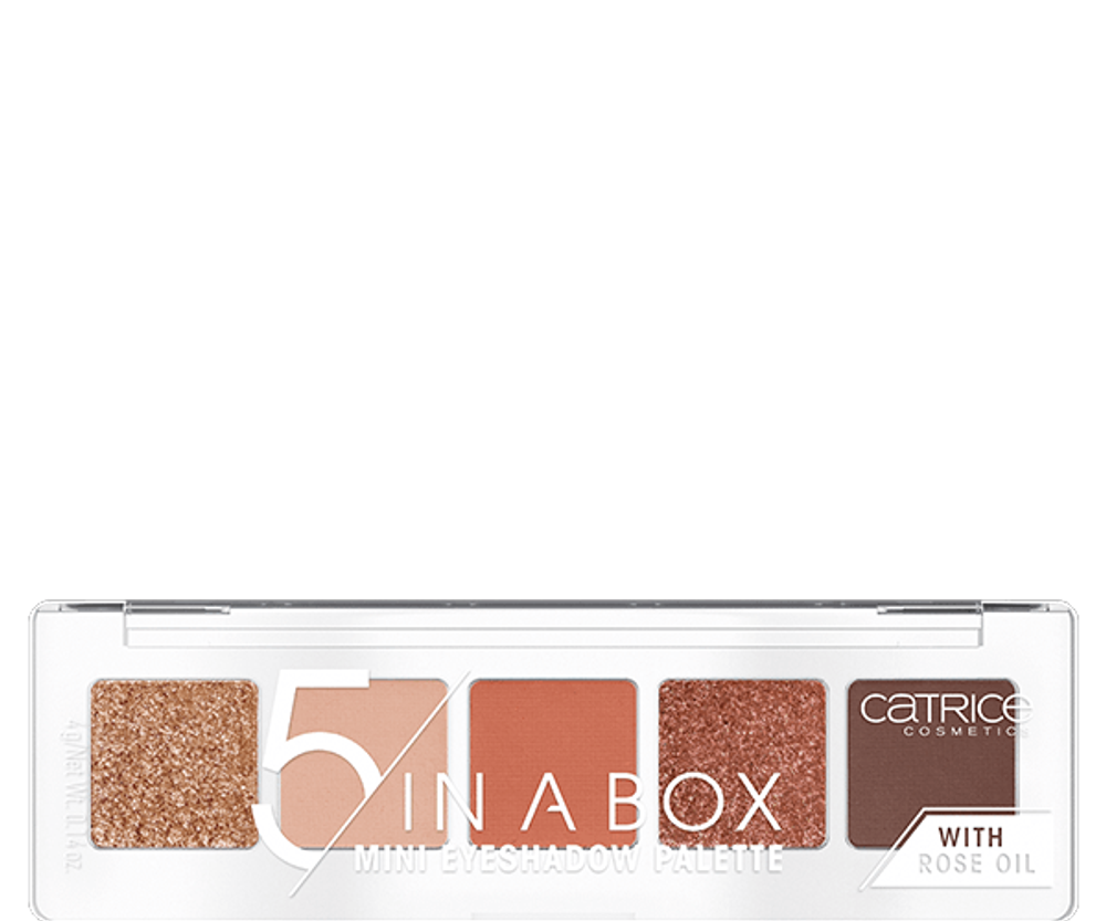 Мини-палетка теней для век CATRICE 5 in A Box Mini Eyeshadow Palette - 030 Warm Spice Look