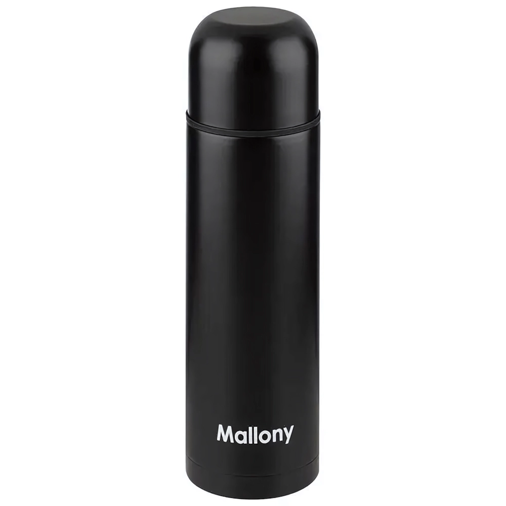 Термос из нерж. стали SOLIDO, 0,5 л, черный