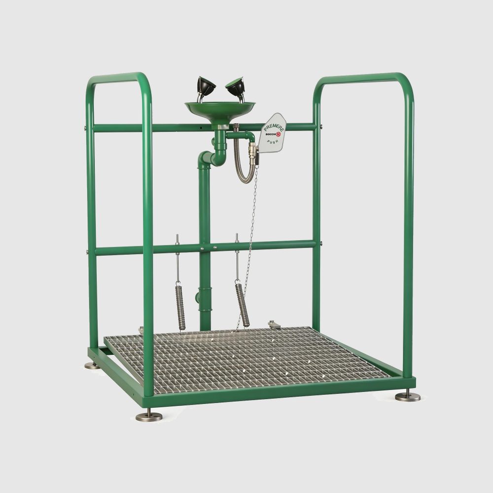 Аварийная платформа с фонтаном оцинк. сталь/полипропилен BOCCHISF SCP380 зеленый