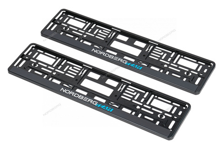 Рамка автомобильного номера с логотипом (комплект 2 шт.) NORDBERG