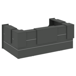 Onix Ресепшн O.R-K-36 Антрацит 3106*1768*1187