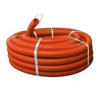 Труба гофрированная ПНД оранжевая 25 мм с протяжкой 50 м