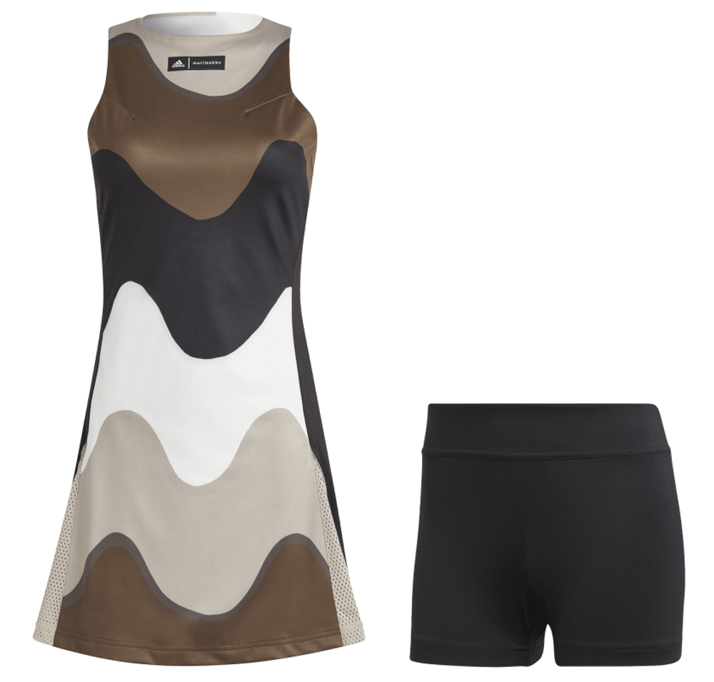 Женская Платье теннисное Adidas Marimekko Tennis Dress - разноцветный/black