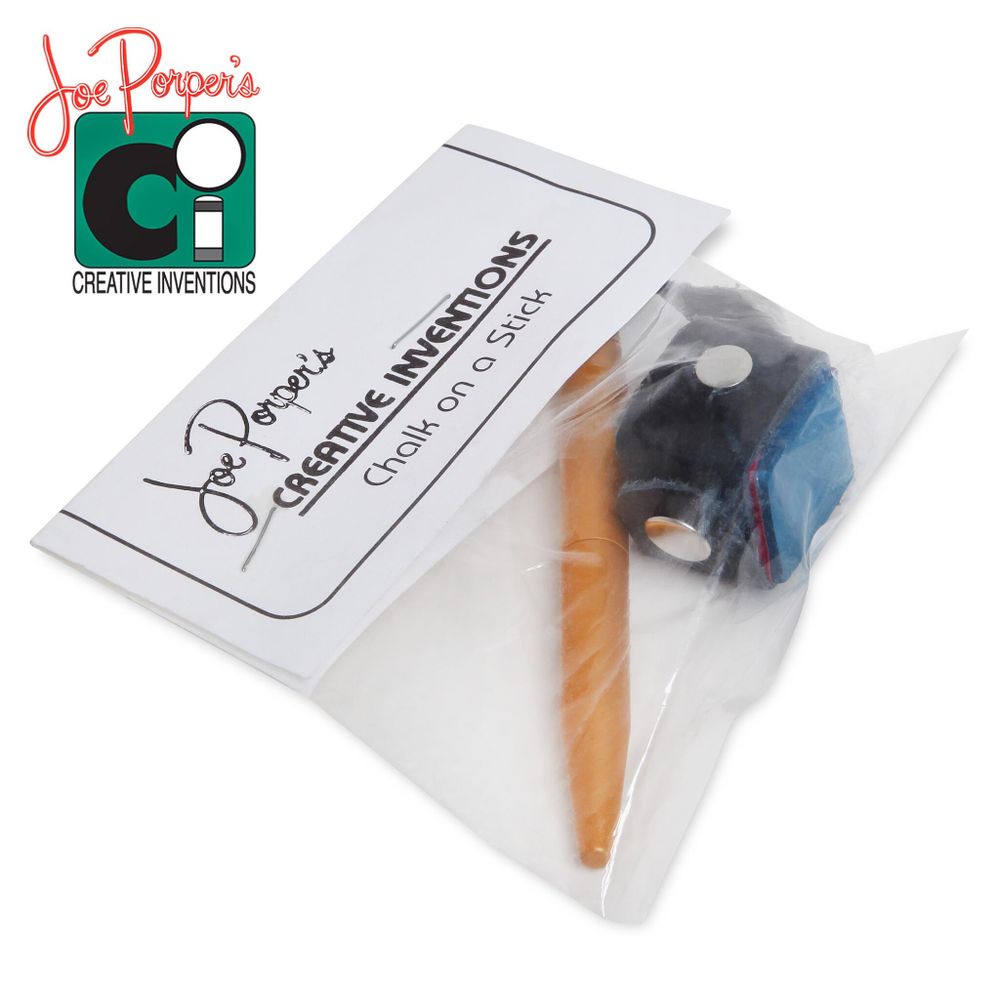 Держатель для мела  Joe Porper`s Chalk On A Stick алюминий/кожа золото