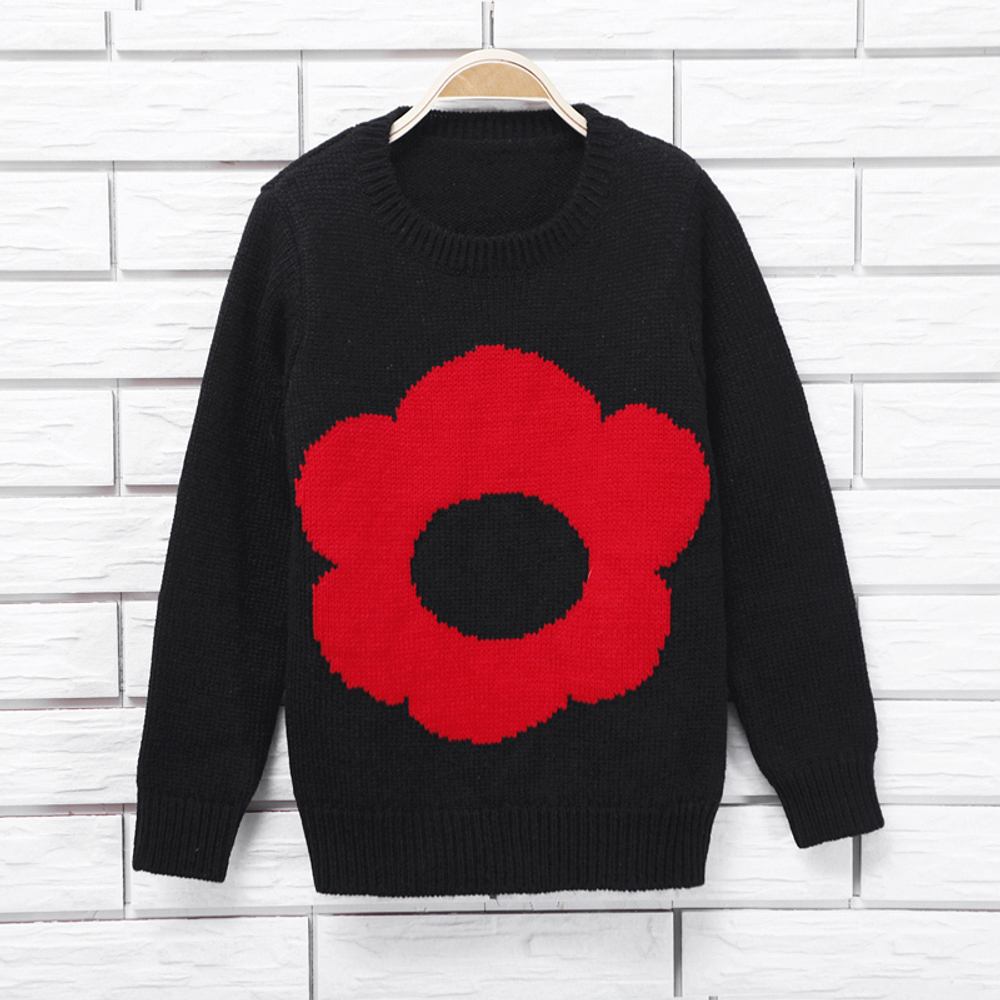 Джемпер детский с изображением цветка