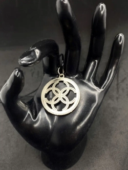 Защитный магический славянский кулон оберег Свадебник сталь