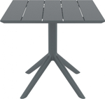 Стол пластиковый Siesta Contract Paris Table 80, темно-серый
