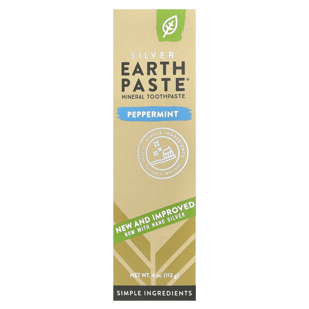 Redmond, Silver Earth Paste®, минеральная зубная паста, перечная мята, 113 г (4 унции)