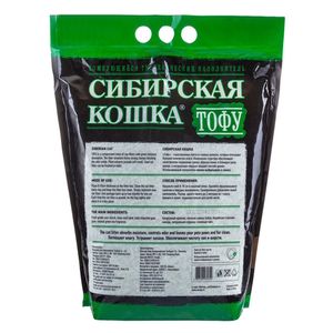 Наполнитель для кошачьего туалета, Сибирская Кошка, Тофу Зеленый чай