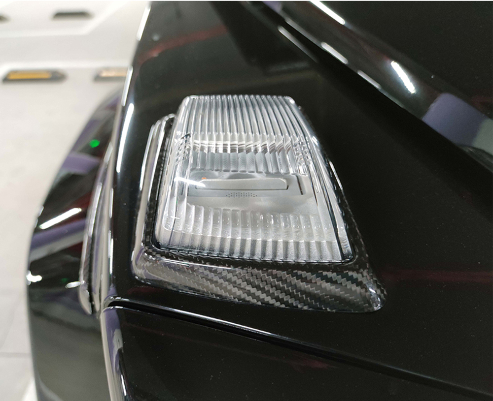 Карбоновые рамки поворотников для Mercedes Benz G class W465 G63 G500 G550 2025+ Гелик Гелентваген