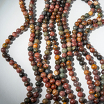 Яшма "Пикассо" натуральная, 6,4мм, шар