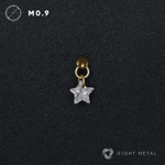 Pendant Star Crystal PVD Yellow