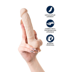 Телесный фаллоимитатор-реалистик 18см ToyFa RealStick Silicone Charlie H 9420007