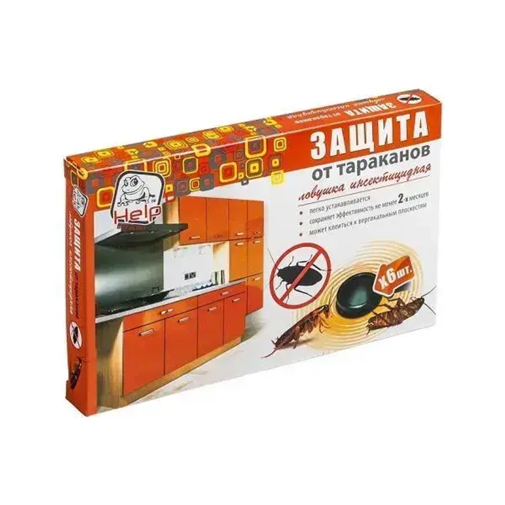 Пластиковые ловушки от тараканов 6 шт в упHELP