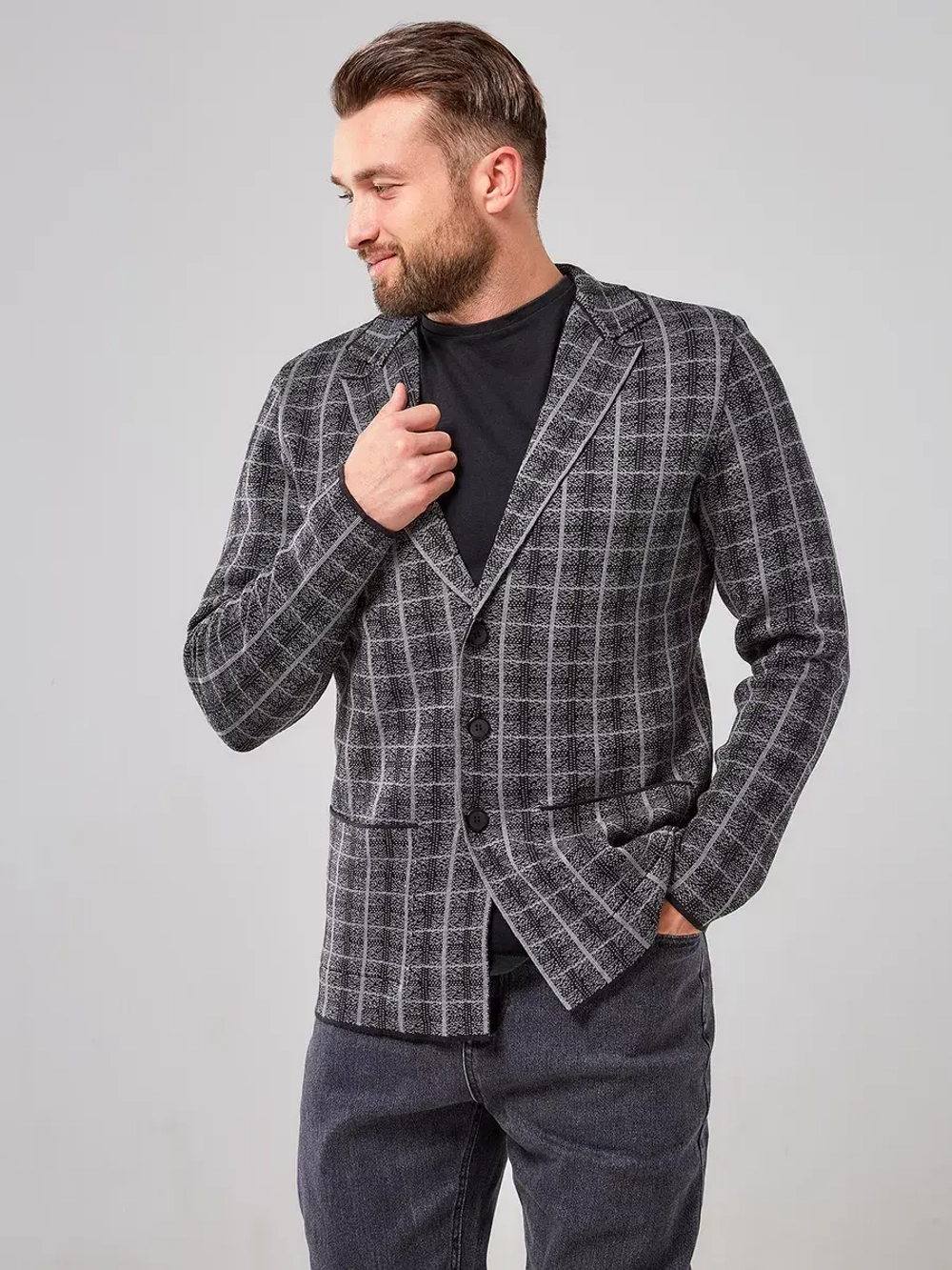 Пиджак в клетку