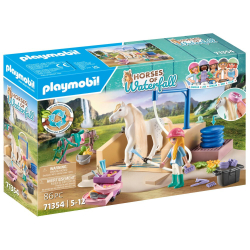 Playmobil - Лошади водопада Изабелла и кобыла-Львица с мойкой для лошадей 71354 / артикул   71354  / GTIN 4008789713544