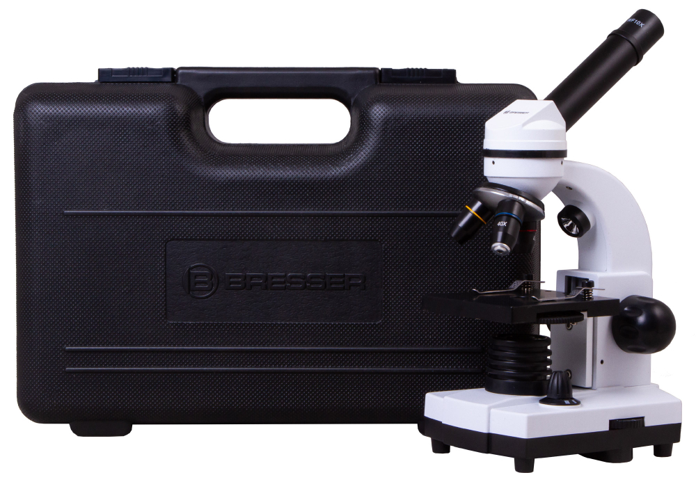 Микроскоп Bresser Junior Biolux SEL 40–1600x, белый, в кейсе