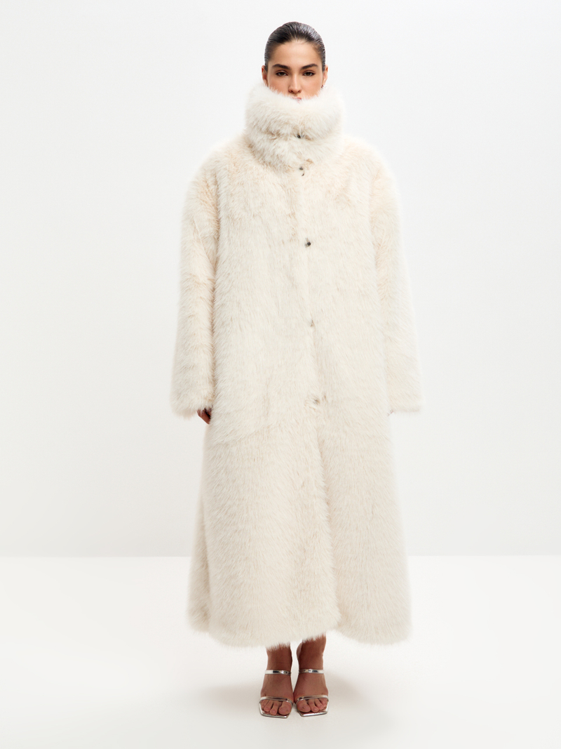 Шуба NORD длинная искусственного меха