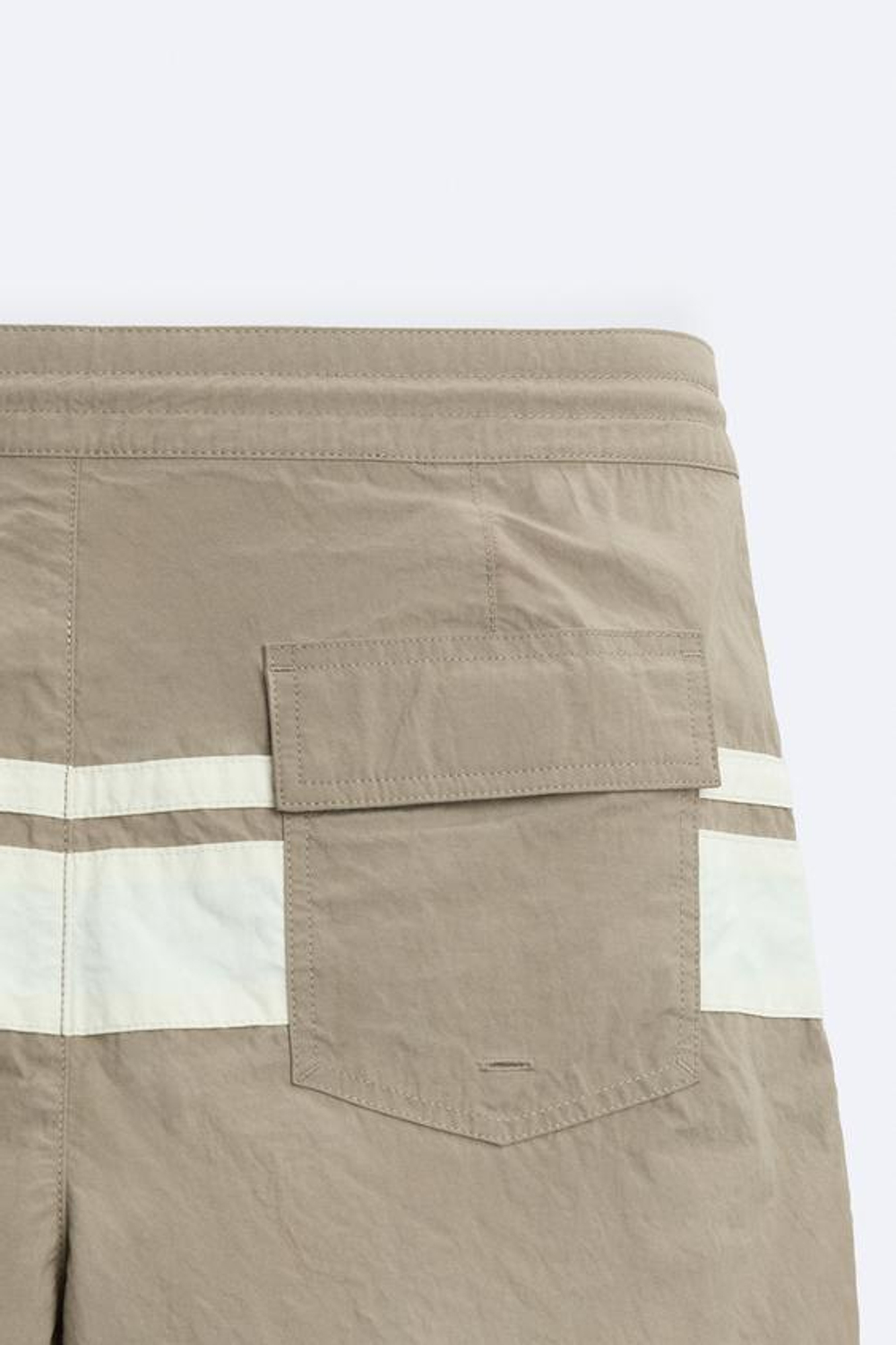 ZARA ПЛАВКИ В ПОЛОСКУ, КАМЕННО-СЕРЫЙ