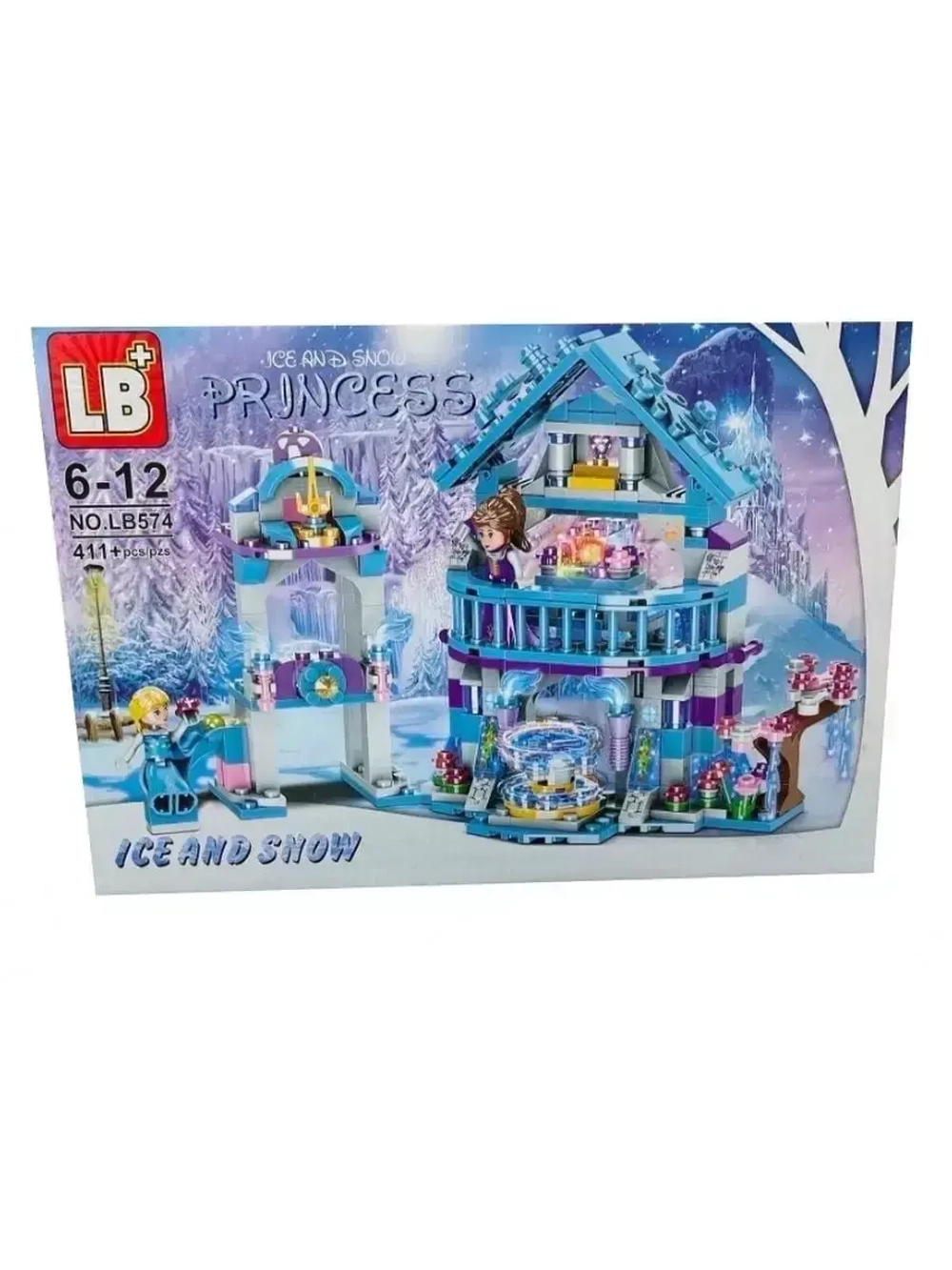 Конструктор Принцесс Замок Эльзы Холодное сердце 411 деталей