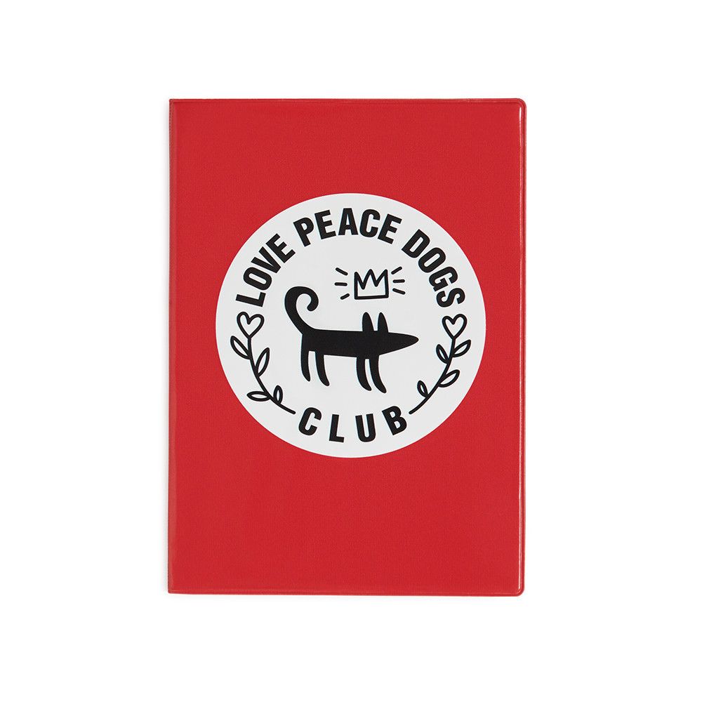 Обложка для ветпаспорта LOVE PEACE DOGS CLUB Шарик
