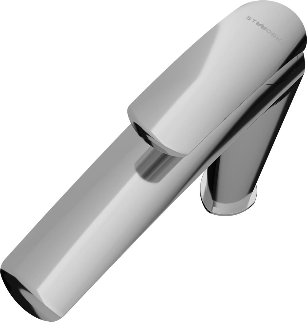 Смеситель для раковины STWORKI Гётеборг S03020CR + донный клапан SW-001CR хром