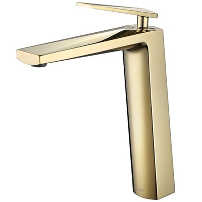 Смеситель для умывальника высокий VENTURO золото