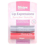 Blistex, Lip Expressions, Увлажняющий крем для губ, блеск / оттенок, 2 палочки, 0,13 унции (3,69 г) каждая
