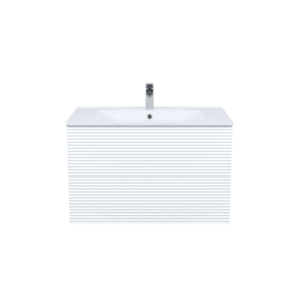 Тумба с умывальником IDDIS Bild, подвесная, 80 см, белый, BIL80W0i95K