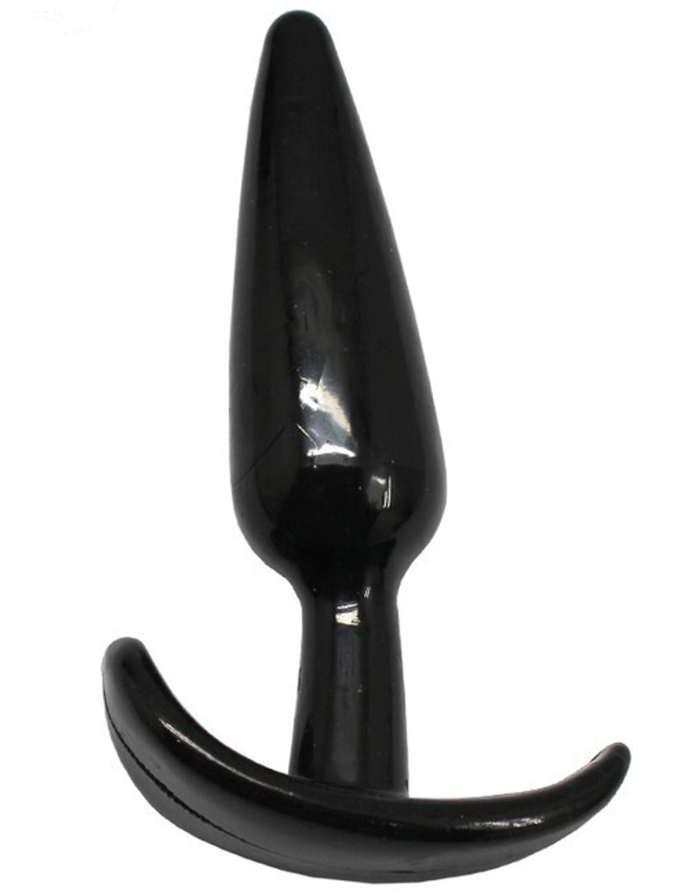 Анальная пробка для ношения (чёрная) 29х120 мм (Цвет: черный)