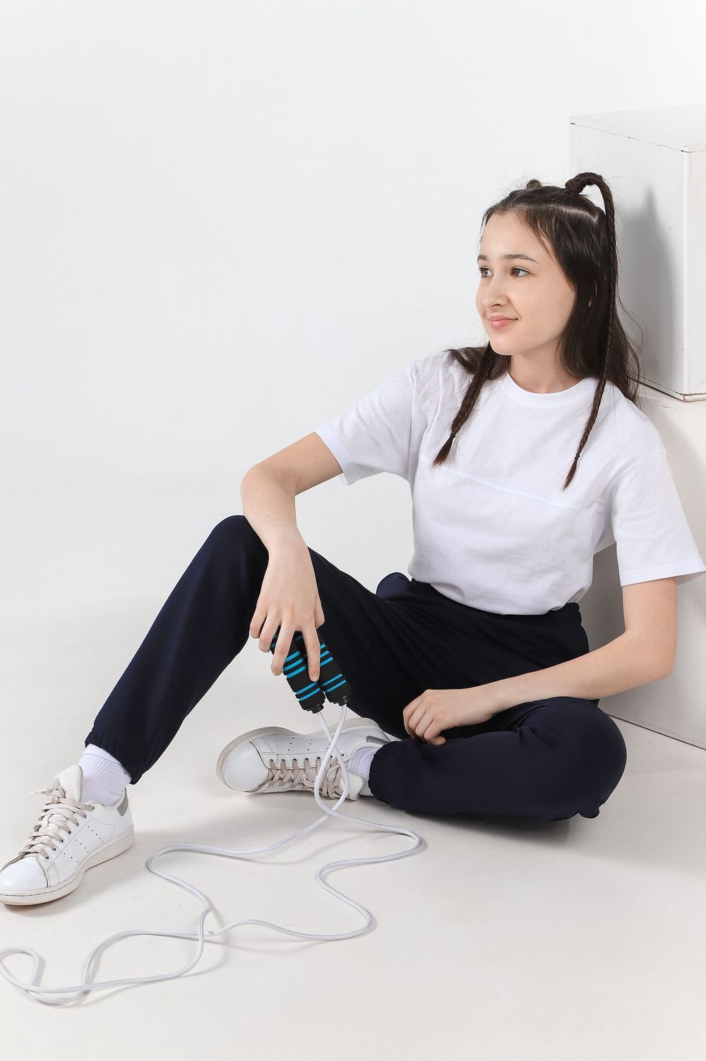 Брюки для девочки Скул-1 Виотекс ТЁМНО-СИНИЙ