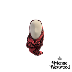 VIVIENNE WESTWOOD ШАРФ-СНУД ИЗ ОВЕЧЬЕЙ ШЕРСТИ РОЗОВЫЙ С ПРИНТОМ