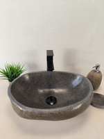 Раковина из речного камня RS-65981 49х34х15 из натурального камня