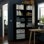 Комбинация для хранения - BESTÅ/ BESTА IKEA/ БЕСТА/БЕСТО ИКЕА, 202х120 см, черный/коричневый
