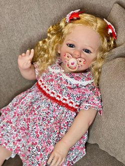 Кукла Реборн мягконабивная 60см в пакете (FA-176)