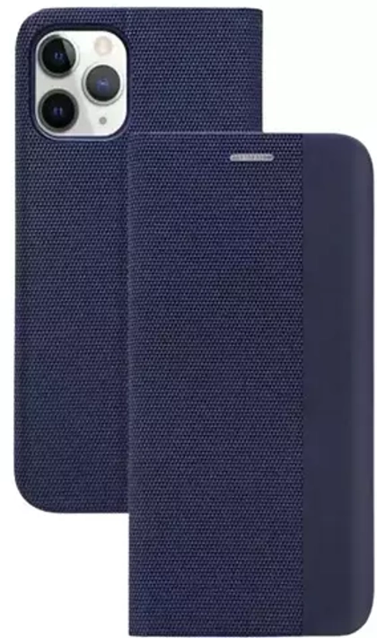 Чехол книжка Mesh Leather для iPhone 13 Pro темно-синий