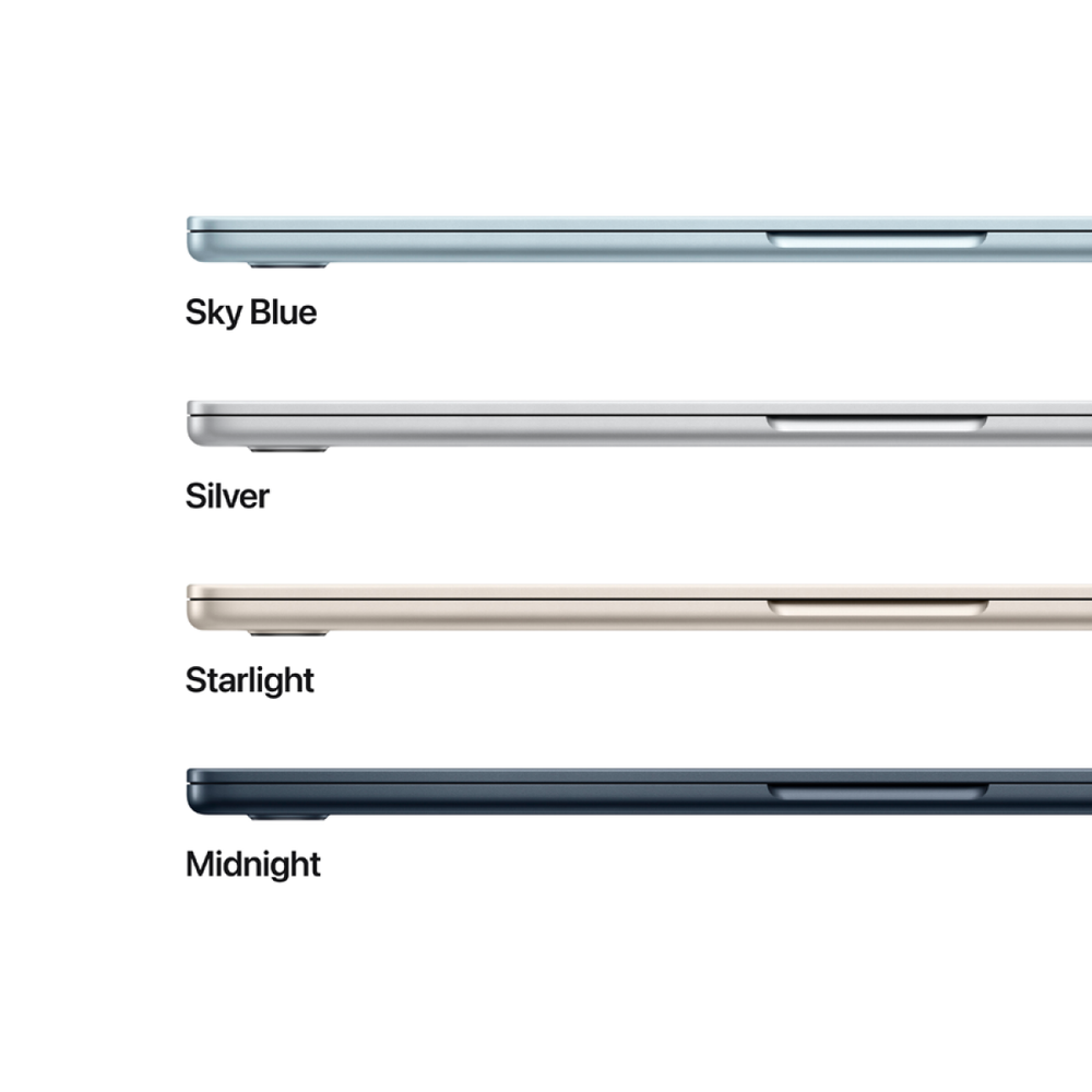 15-inch MacBook Air: Apple M4 chip with 10-core CPU and 10-core GPU, 16GB, 512GB SSD - Starlight,Model A3241