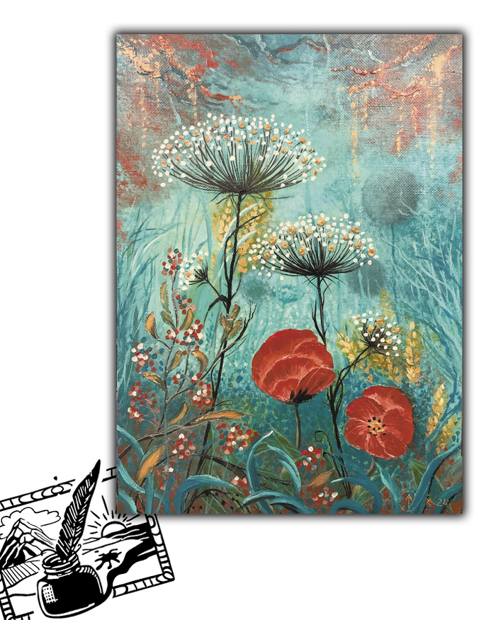 Открытка почтовая. Бирюзовое настроение