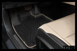 Коврики Premium, KVEST 3D в салон для LEXUS RX, 2015- , 4 шт. (полиуретан, чёрные ковры с чёрным кантом) Kvest.KVESTLEX00001K