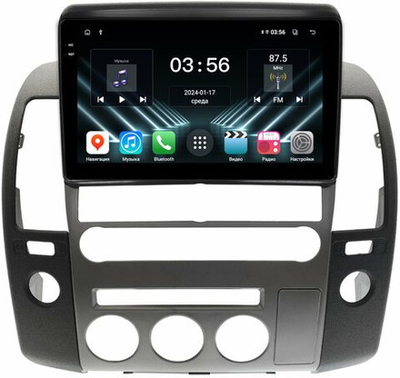 Магнитола для Nissan Pathfinder R51 2004-2010 (штатная нави, большая рамка) - FarCar DX9-9671F2 монитор 9.5" IPS на Android 13, 4+64Гб, CarPlay