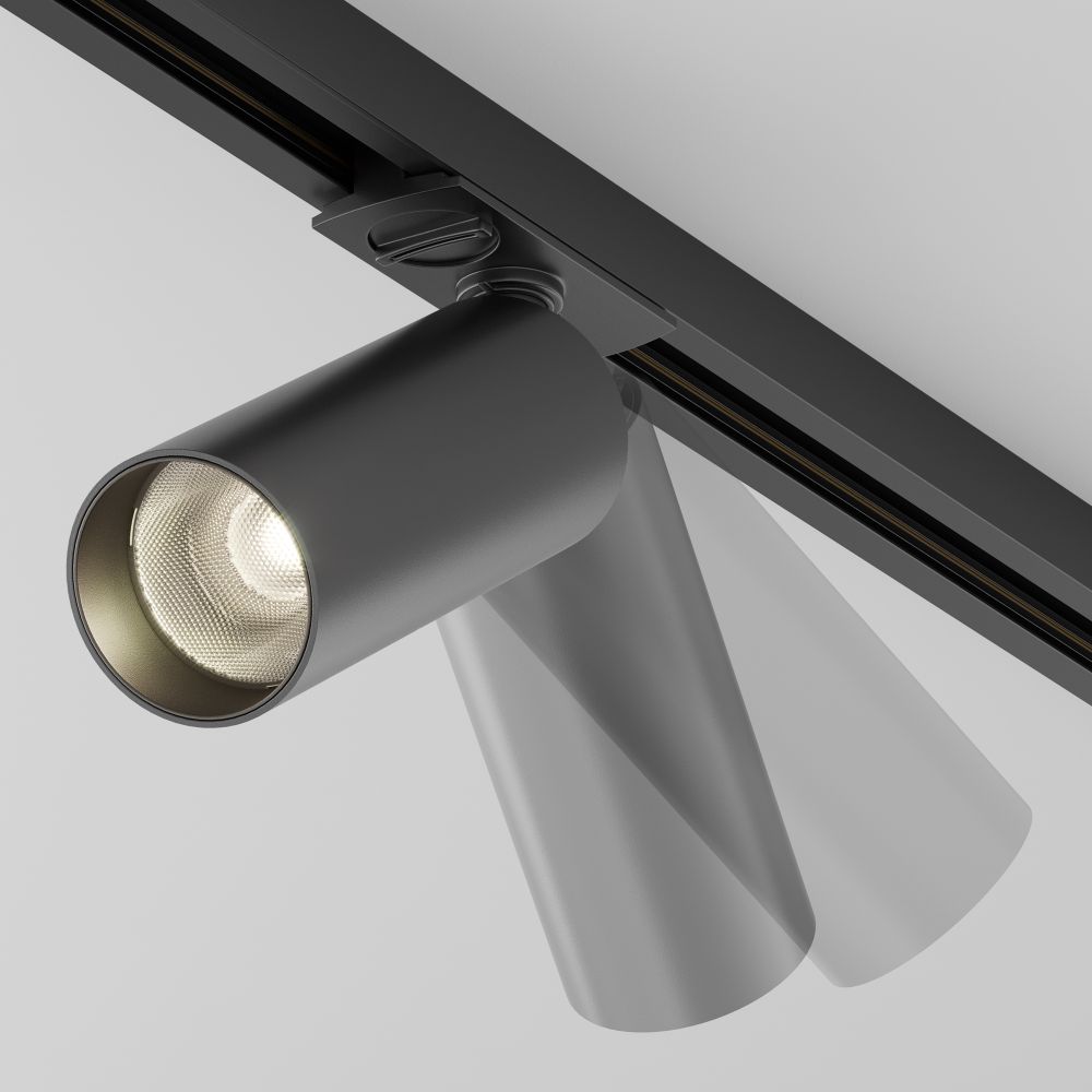 Трековый однофазный светодиодный светильник Maytoni Unity Focus LED TR021-1-12B3K-W-B
